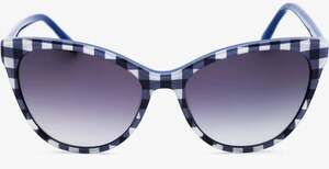 Draper James Blue and White Gingham Cat Eye Sunglasses w/ Case, NWOT, MSRP $124